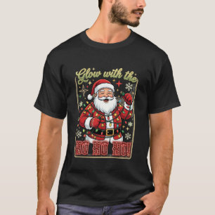 Camiseta Luzes de Natal Papai Noel Glow Ho