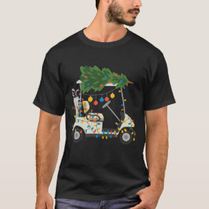 Camiseta Luzes de Natal para Carrinho de Golfe Árvore de Na