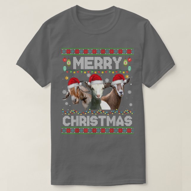 Camiseta Luzes de Natal Piada de Natal Chapéu do Papai Noel (Frente do Design)