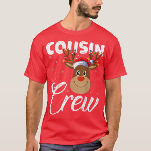 Camiseta Luzes de Natal Prima Equipe Rena Divertida