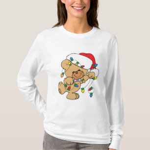 Camiseta Luzes de Natal Urso de Teddy