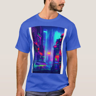 Camiseta Luzes de Neon City no Japão 3