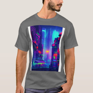 Camiseta Luzes de Neon City no Japão 3