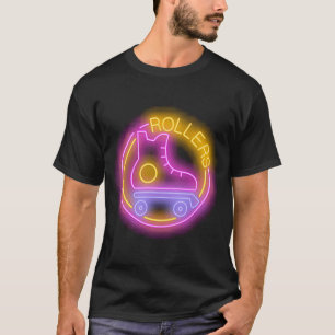 Camiseta Luzes de Patins Quad Rollers Fã de Patinação Quad