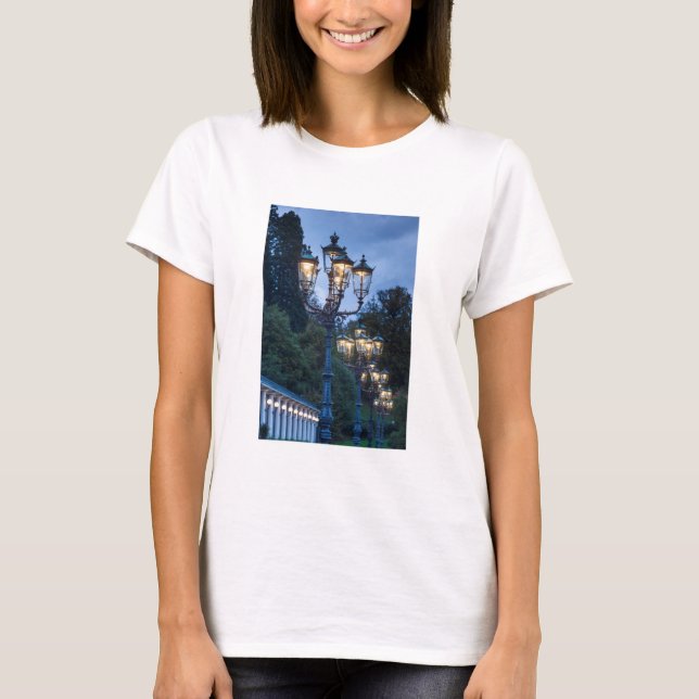 Camiseta Luzes de rua à noite, Alemanha (Frente)