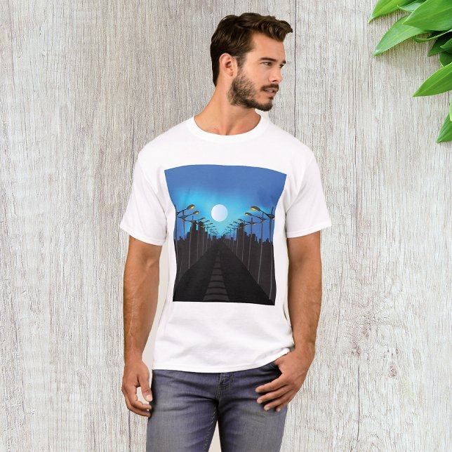 Camiseta Luzes De Rua E Lua (Criador carregado)