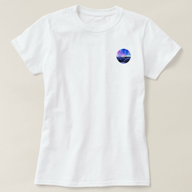 Camiseta Luzes de sonho (Frente do Design)