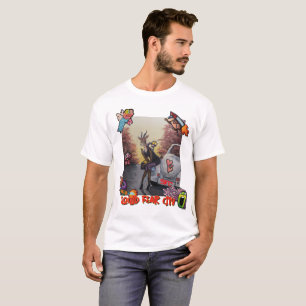 Camiseta Luzes de veados de cidades com medo de lula