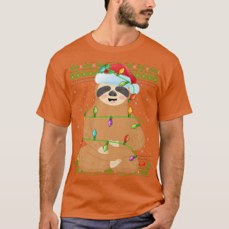 Camiseta Luzes do Amante de os animais Leves Papais noeis L