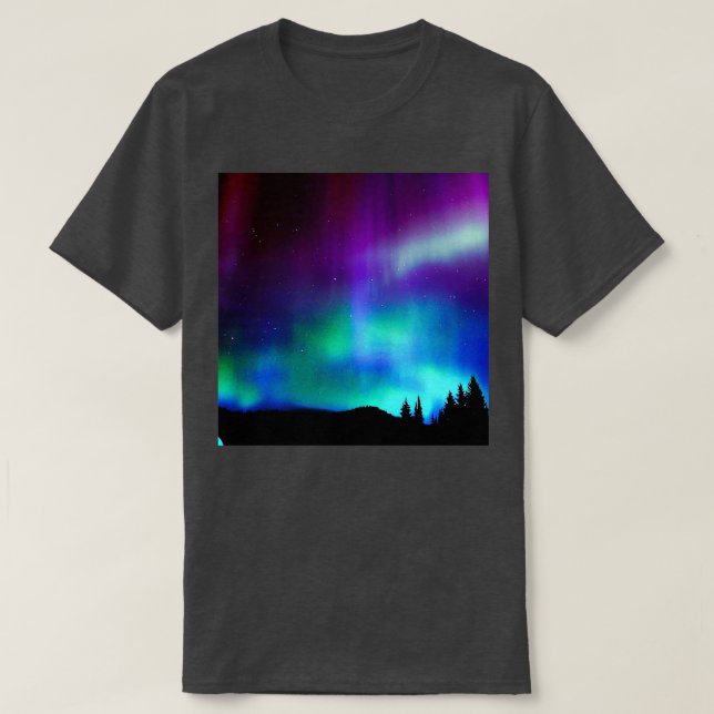 Camiseta Luzes do norte (Frente do Design)