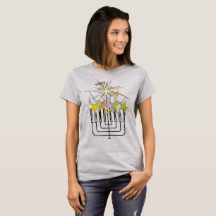 Camiseta Luzes felizes de HANUKKAH