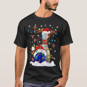 Camiseta Luzes Festivas De Natal Boliche Pino E Bola
