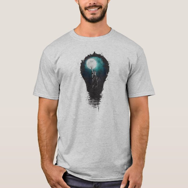 Camiseta Luzes grandes da cidade (Frente)