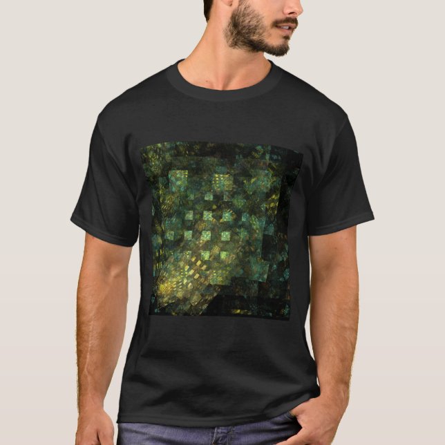 Camiseta Luzes na Abstrato Art da cidade (Frente)