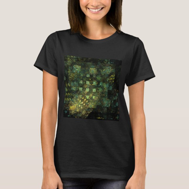 Camiseta Luzes na Abstrato Art da cidade (Frente)