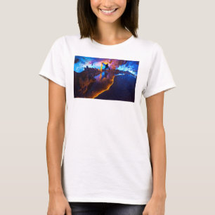 Camiseta Luzes na Caverna de Flutos Reed, China