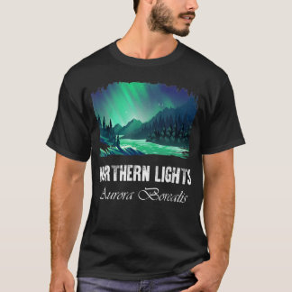 Camiseta Luzes nortes, Aurora Borealis 