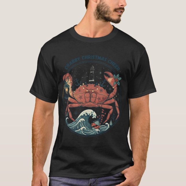 Camiseta luzes noturnas de Porthleven (Frente)