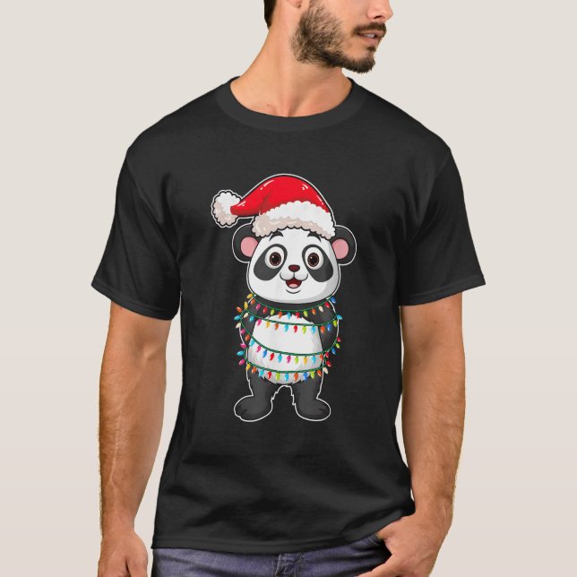 Camiseta Luzes Panda Vestindo Panda (Frente)