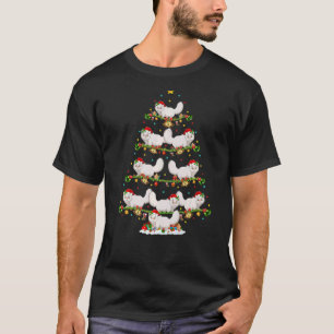 Camiseta Luzes Papais noeis de Natal Persa Árvore de Natal
