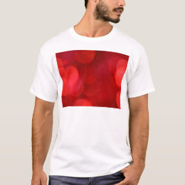 Camiseta Luzes Vermelhas em Círculos Fora de Foco