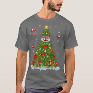 Camiseta Luzes Xmas que Correspondem ao Cristo de lona de m