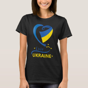 Camiseta Lviv Ucrânia Bandeira Nacional Emblem Crest