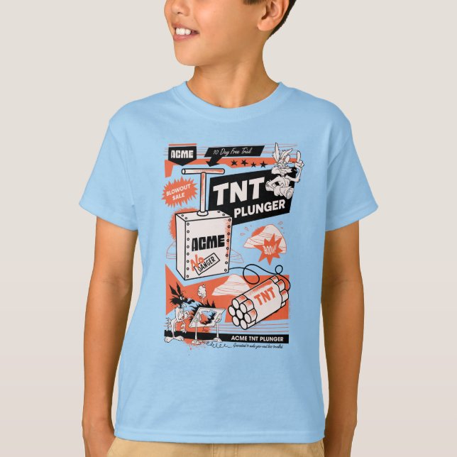 Camiseta LWILE E. COYOTE™ | Êmbolo dinâmico ACME TNT (Frente)