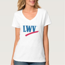 Camiseta LWV Women's V neck 100% Algodão