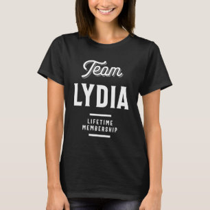 Camiseta Lydia Personalizado Nome Aniversário Presente
