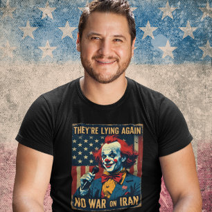 Camiseta Lying Neocons – Sem Guerra no Irã
