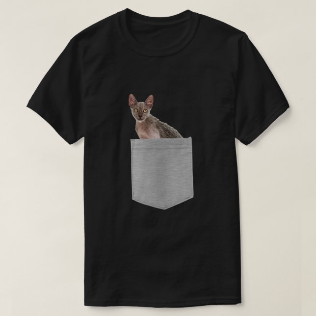 Camiseta Lykoi Cat No Seu Bolso Premium (Frente do Design)