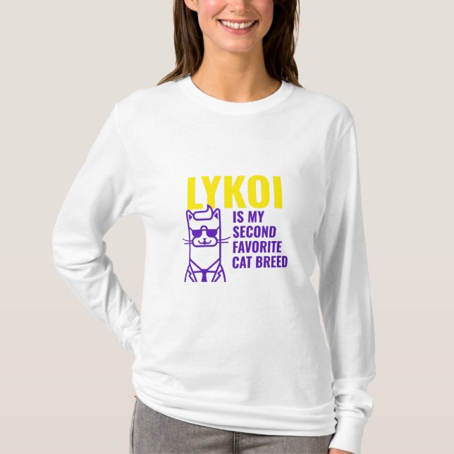 Camiseta Lykoi, raça de gatos favorita (Frente)