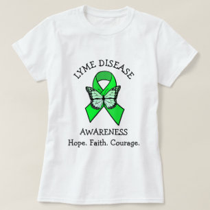 Camiseta Lyme Disease Esperam que a fé seja cortesia