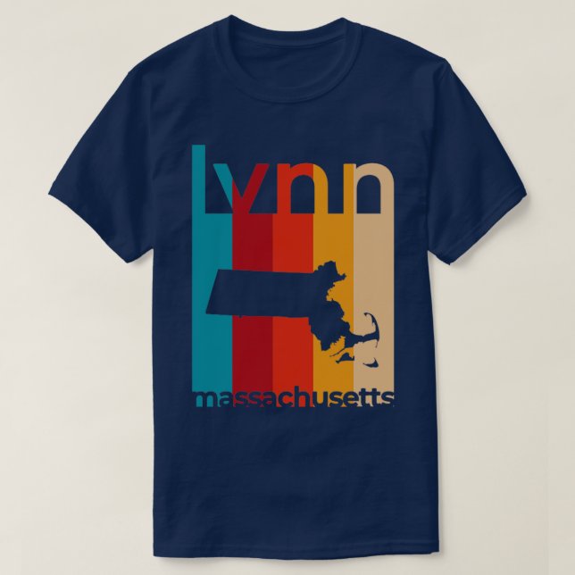 Camiseta Lynn Massachusetts Retro (Frente do Design)