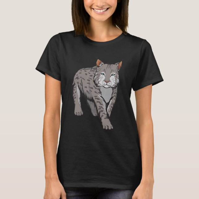 Camiseta Lynx Art Design Illustração Wildcat Lynx (Frente)