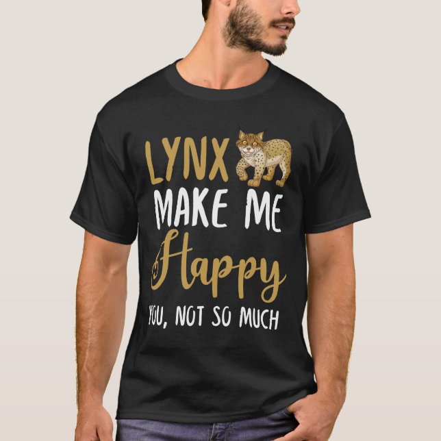 Camiseta Lynx Me Faz Feliz, Não Tanto (Frente)