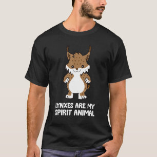 Camiseta Lynxes São O Meu Gato De Lynx Animal Espirituoso