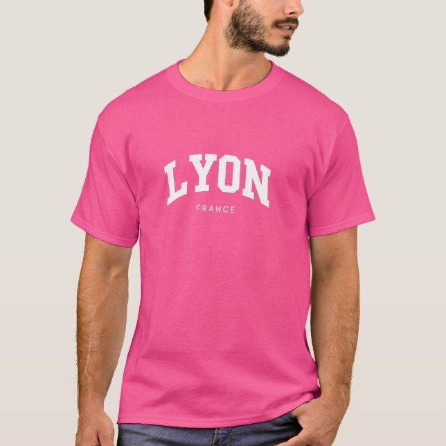 Camiseta Lyon França - Esquema Universitário Souvenir (Frente)