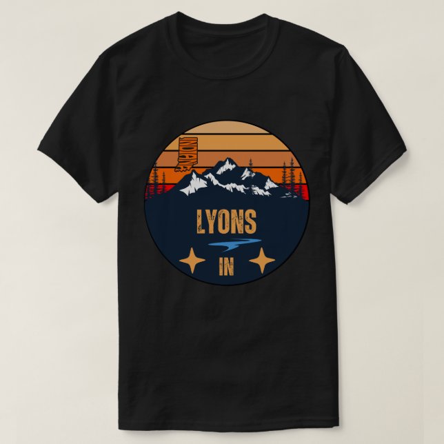 Camiseta Lyons, Indiana (Frente do Design)