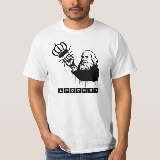 CAMISETA LYSANDER SPOONER NENHUM MESTRADO (Frente)