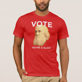 Camiseta Lysander Spooner nenhum mestrado nenhuns escravos