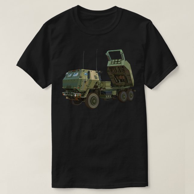Camiseta M142 High Mobility Artillery Rocket System com tex (Frente do Design)