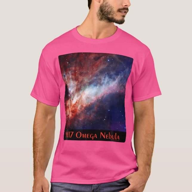 Camiseta M17 Omega Nebula Messier Object 17 Astronomia Espa (Frente)