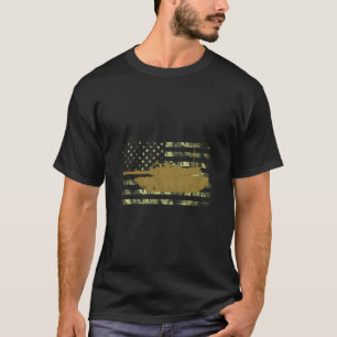 Camiseta M1 Abrams Batalha Militar Tanque Camo - Bandeira A