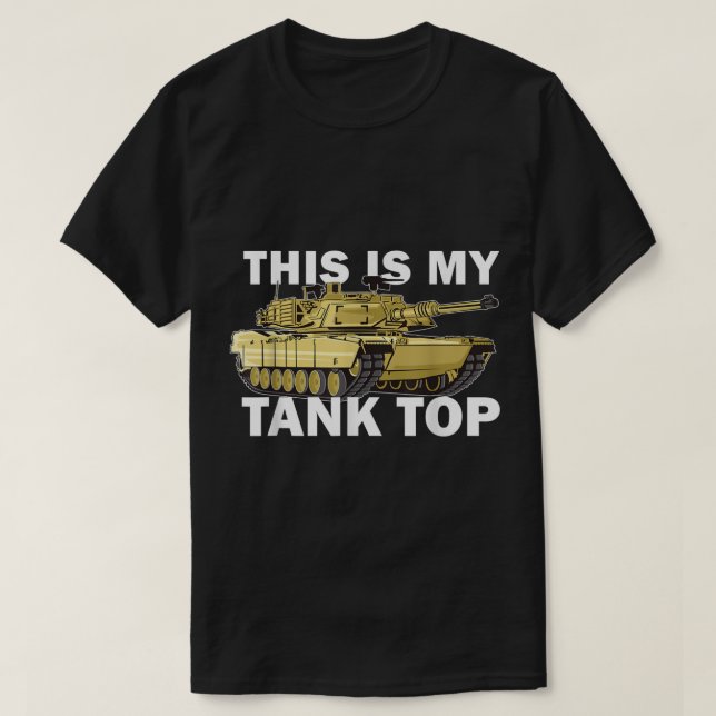 Camiseta M1 Abrams Este É O Meu Tanque, O Mais Engraçado Pu (Frente do Design)
