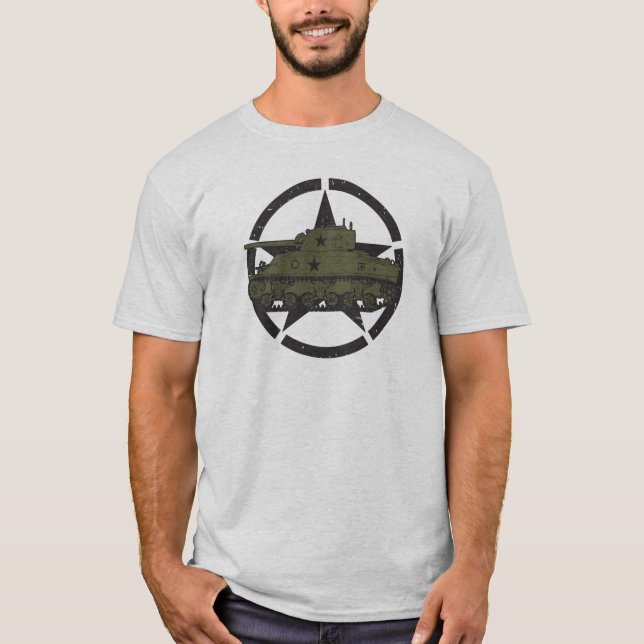 Camiseta M4 Sherman | World War 2 Tank (Frente)