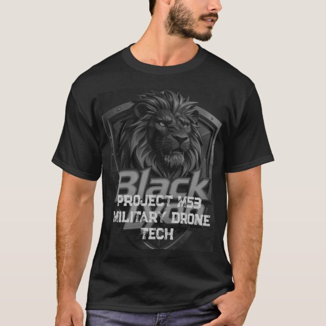 Camiseta M 53 do Projeto de Drone Militar (Frente)