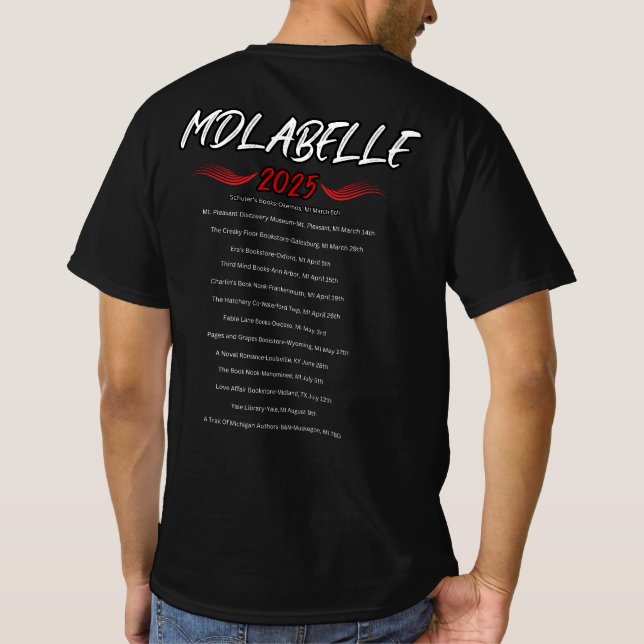 Camiseta M.D. LaBelle 2025 Book Tour Collector Shirt Unisex (Verso)