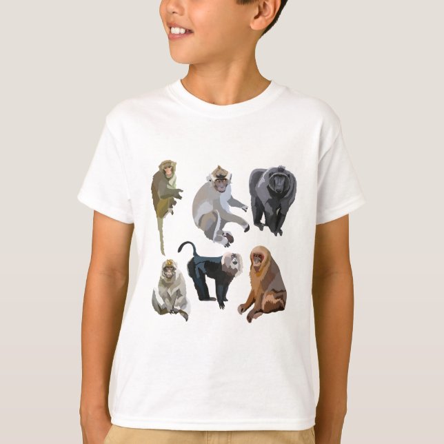 Camiseta M é para Macaque (Frente)